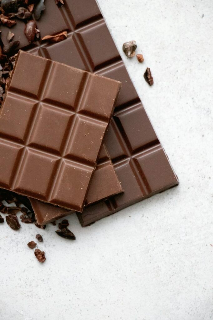 Milk chocolate bar pieces for Dubai chocolate